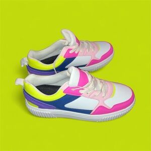 Vibrant Women's Sneakers size 11 pink yellow blue purple